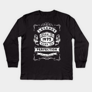 Legends Born in 1975 Kids Long Sleeve T-Shirt